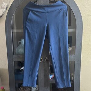 adidas Navy Stretch Ponte Pull-On Skinny Pants